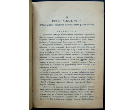 Естественные производительные силы России: Ископаемые угли (Обзор месторождений ископаемых углей России).