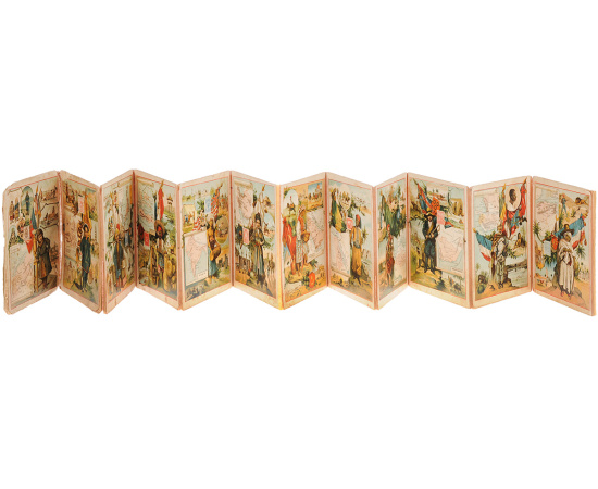 По городам и странам Европы. По разным странам Африки и Азии. Детская книжка-раскладушка