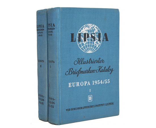 Lipsia. Illustrierter Briefmarken Katalog. Europa 1954/55 (комплект из 2 книг)