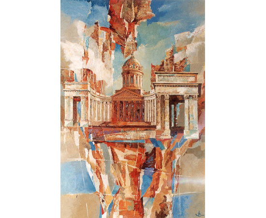 Казанский собор. Холст, масло (90 х 60 см)