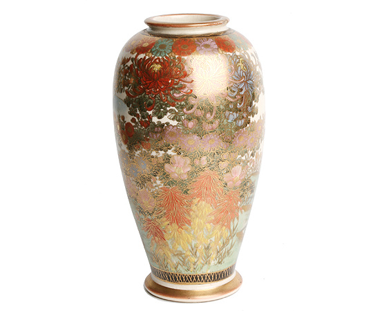 Ваза (Фарфор, надглазурная роспись, золочение - Восток, начало ХХ века)