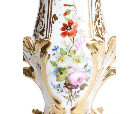 Вазы парные (фарфор, надглазурная роспись, золочение), Западная Европа (?), конец XIX века