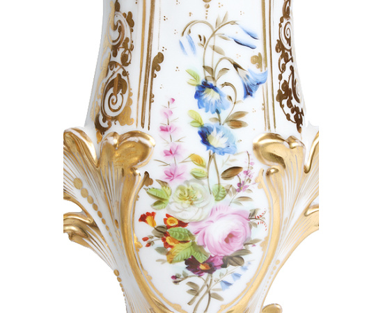 Вазы парные (фарфор, надглазурная роспись, золочение), Западная Европа (?), конец XIX века