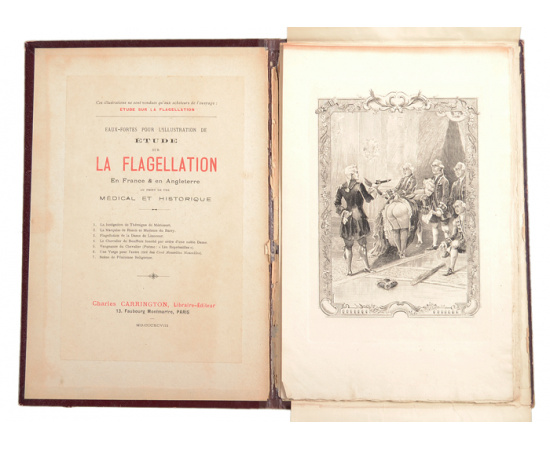 Серия из 7 эротических офортов "Порка" (La Flagellation). Художник Адольф Лалуз (Adolphe Lalauze). Франция, 1898 год