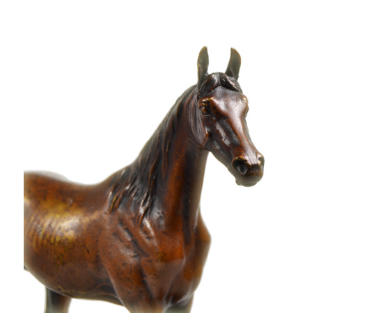 Скульптура статуэтка "Конь". Арт деко. Бронза, литье, мрамор. Франция, 1920-1930 гг