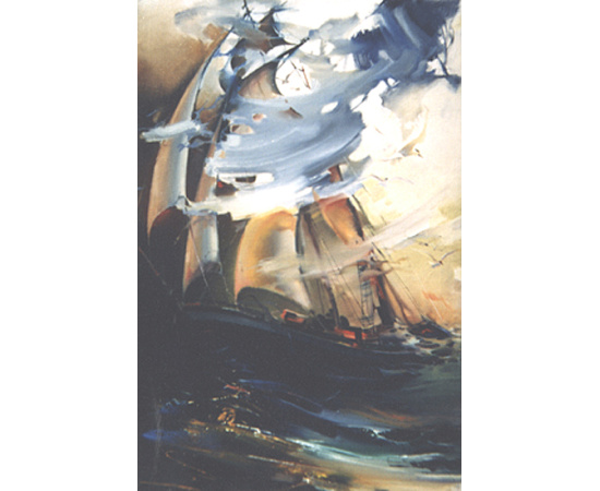 Паруса. Холст, масло (90 х 60 см)