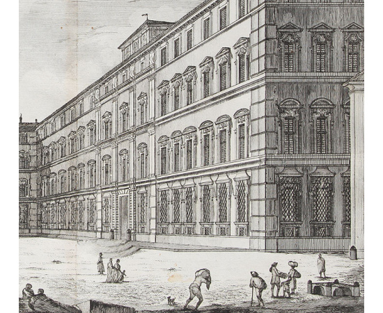 Палаццо Памфили. Офорт. Италия, 1761 год