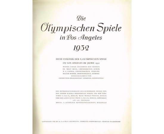 Олимпийские игры в Лос-Анджелесе 1932 года