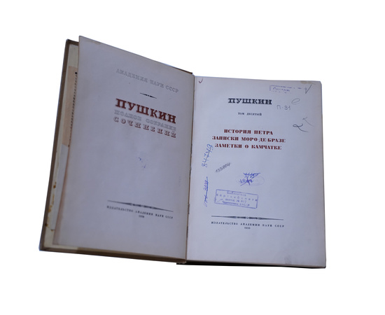 Пушкин А.С. Полное собрание сочинений. Том 10. История Петра Записки о Моро Де Блазе. Заметки о Камчатке