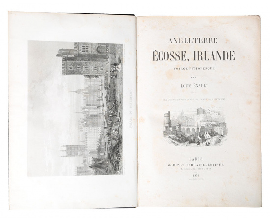 Angleterre, Ecossie, Irlande voyage pitoresque par Louis Enault. 20 гравюр своего времени