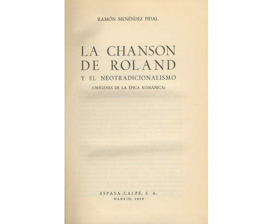 La Chanson de Roland y el Neotradicionalismo книга
