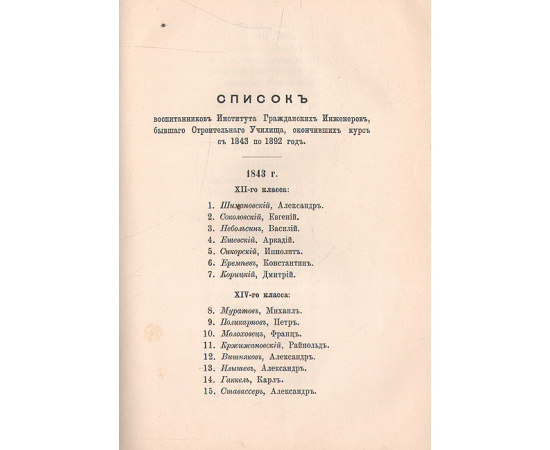 Краткий исторический очерк пятидесятилетия Института Гражданских инженеров