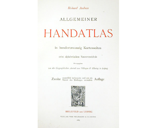 Andrees Handatlas. Zweite auflage книга