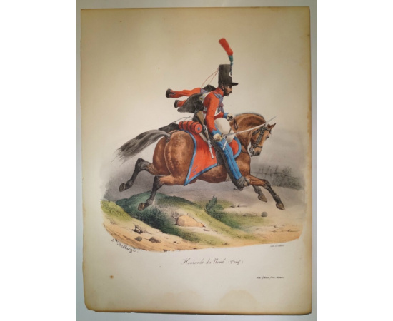 Белланж Жозеф-Луи-Ипполит. Всадник несущийся в бой, шашка вынута из ножен