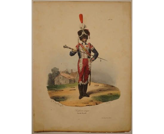 Командир барабанщиков королевской гвардии / Tambour-major. Garde Royale