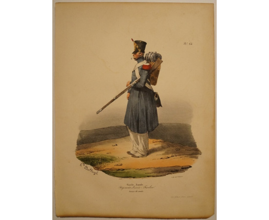 Королевская гвардия. Швейцарский полк  стрелок / Garde Royale. Regiments Suisse  Fusilier