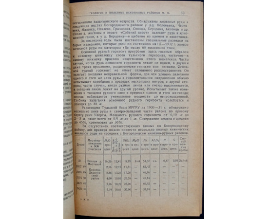 Геология и полезные ископаемые районов Московской области (Подмосковный бассейн). Районы: Уловкой. Оболенский. Богородицкий. Щекинский.