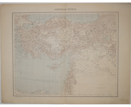 Азиатская Турция: Карта.