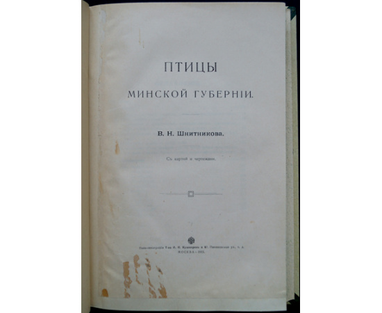 Шнитников В.Н. Птицы Минской губернии.