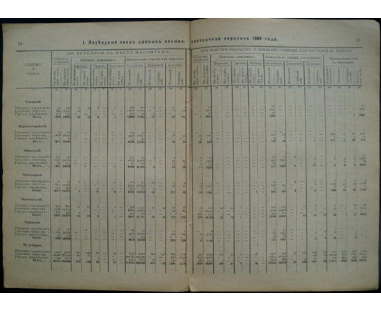 Военно-повозочная перепись 1909 года по данным Центрального Статистического комитета Министерства Внутренних Дел.