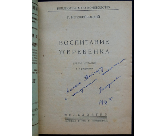 Непокойчицкий Г. Воспитание жеребенка.